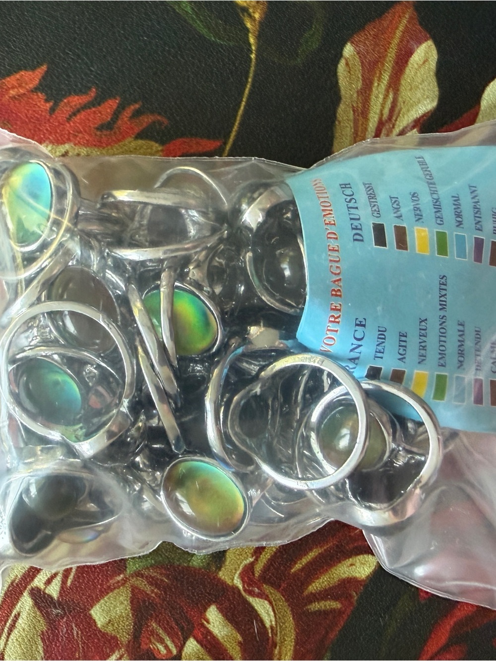 50 Mood Rings Party Favors Mixed Sizes 6 7 8 - Women's Jewelry Metal - Picture 9 of 9